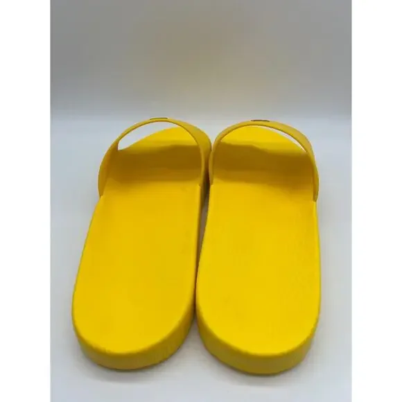 Polo Ralph Lauren Signature Pony Slide Yellow Blue Man's Size 14M NEW - Picture 10 of 12